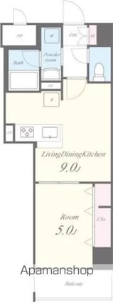 Ｌａ　Ｇｒａｃｉａ四谷[1LDK/35.22m2]の間取図