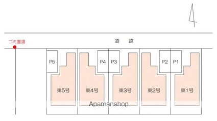 木太中央ハイツ[4LDK/82.17m2]の配置図