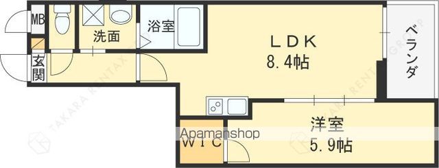 ウェルスクエア西宮北口の間取り写真
