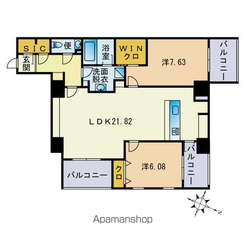 RLIV KUSAGAEの間取り写真