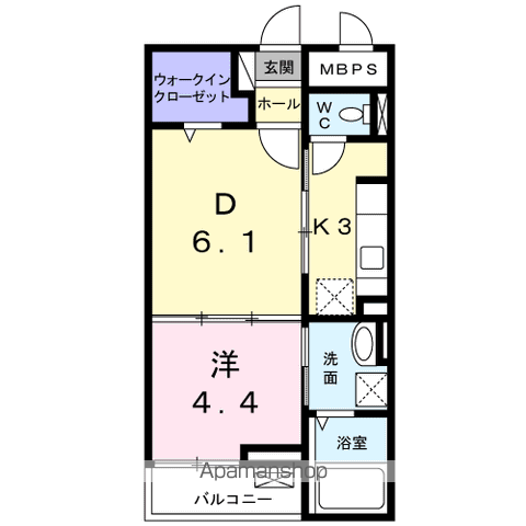 パルク栄光の間取り写真