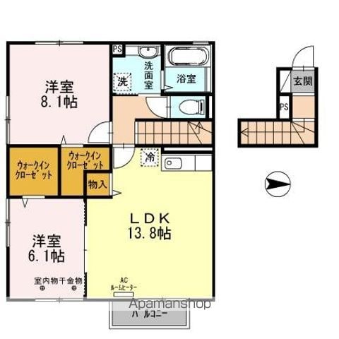 秋田市 2階建 築15年の間取り写真