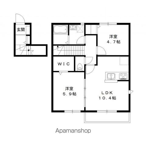 【メゾン　ド　パルフェ　ＡＢＣ棟の間取り】