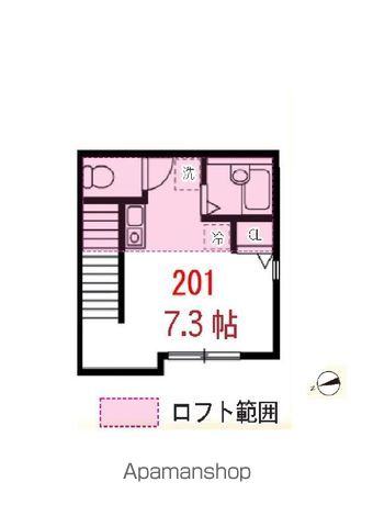 板橋区仲町のアパートの間取り