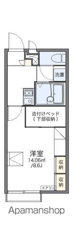 レオパレスグリーンハートの間取り写真