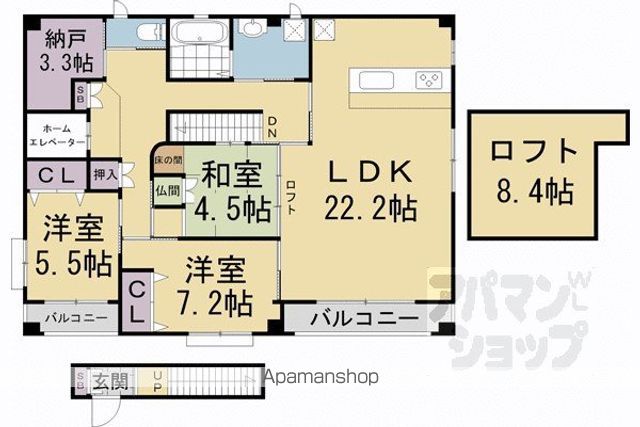 プラティーヌの間取り写真