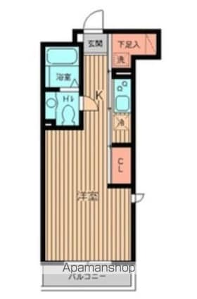 プロスペクト初台[1R/33.86m2]の間取図