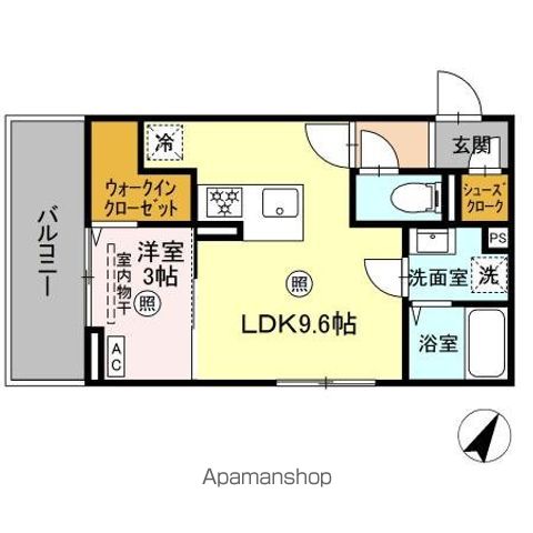 トリシア博多麦野　壱番館の間取り