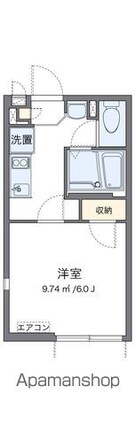 ミランダ千Ⅱ[1K/20.01m2]の間取図
