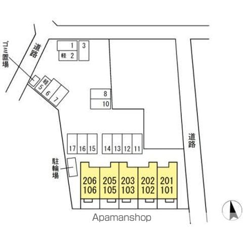 ノーブル　ネサンス 102 ｜ 岐阜県岐阜市黒野213-6（賃貸アパート1LDK・1階・34.48㎡） その21