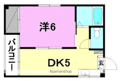 ＢＥＬＬＥ－ＮＥＴ大手町[1DK/20m2]の間取図