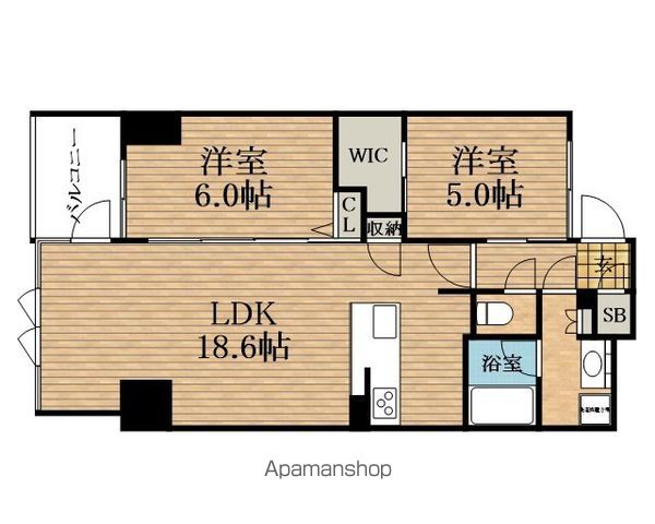 S−RESIDENCE谷町六丁目ALOの間取り写真