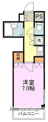 エトワール仙台第一[1K/23.4m2]の間取図
