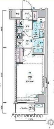 東京都杉並区南荻窪１丁目[1K/26.1m2]の間取図