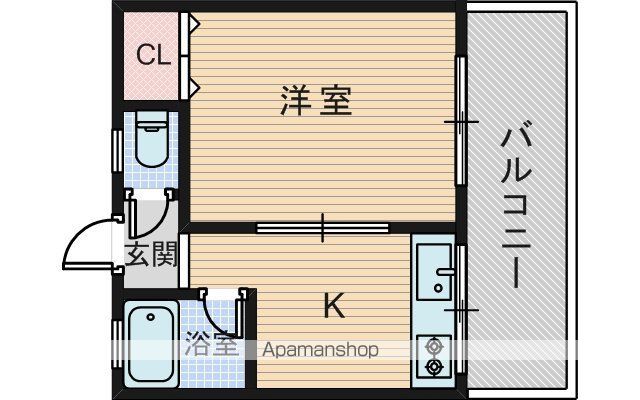 栄穂マンションの間取り写真