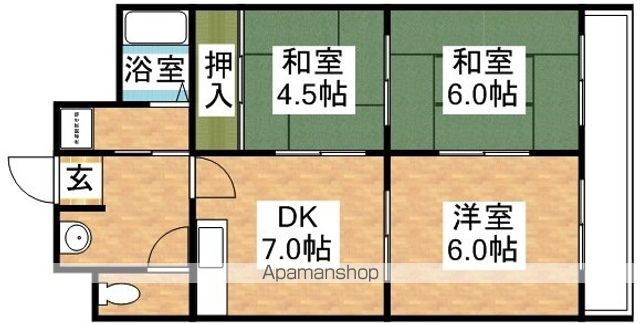 三番町マンションの間取り写真