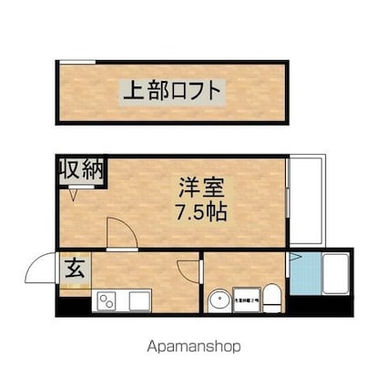 Ｓａｕｔｉｌｌｅ（ソティエ）[1K/29m2]の間取図