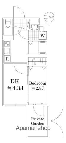 ベルシード方南町の間取り写真
