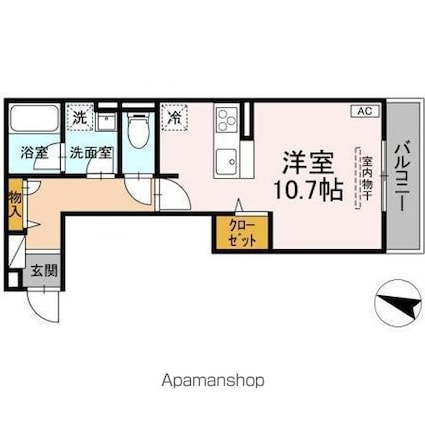 西町ＳＵＺＵＫＡＺＥ[1R/31.47m2]の間取図