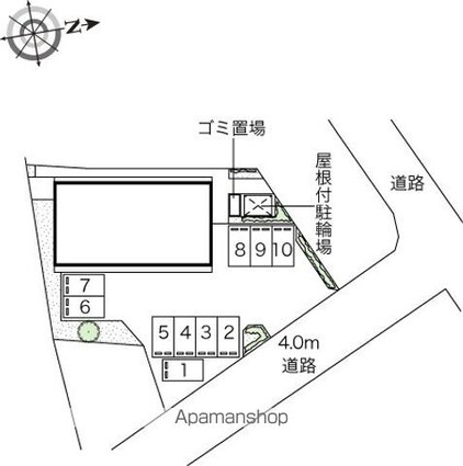 レオネクストＣｒｉｂ銀座[1K/34.88m2]の配置図