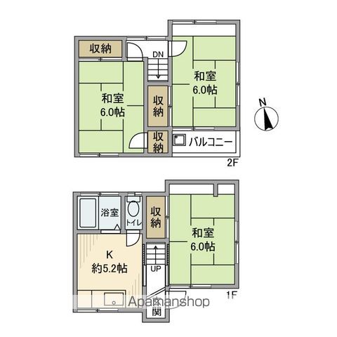 町屋戸建の間取り