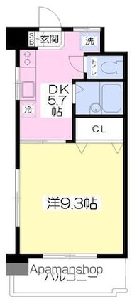 フェニックス松末[1DK/30.4m2]の間取図