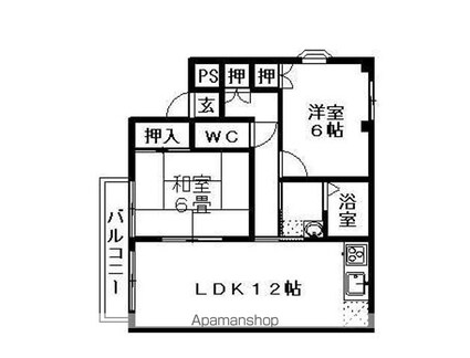 ローズコート[2LDK/55.71m2]の間取図