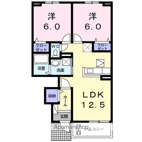 常磐線 四ツ倉駅 徒歩15分 2階建 築10年の間取り写真