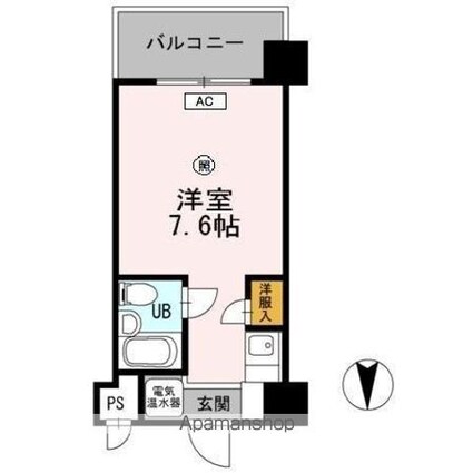 ベルハウス[1R/17.41m2]の間取図
