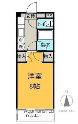 アメニティあずさ[1K/29m2]の間取図