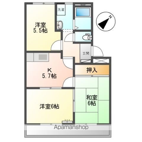 シャトレーンKTの間取り写真
