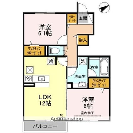 Ｌｉｌｙ　Ｏａｋ　（リリィ　オーク）[2LDK/60.29m2]の間取図