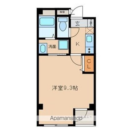 トミテラス[1K/27.18m2]の間取図