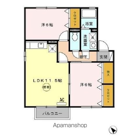パストラルアルカディア B棟の間取り写真
