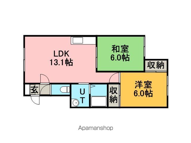 マンションむらかみ3の間取り写真