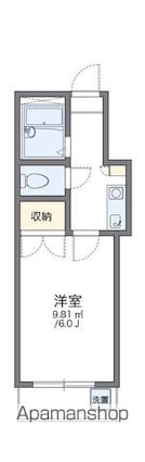 レオパレス沖野上Ｐａｒｔ２[1K/18.99m2]の間取図