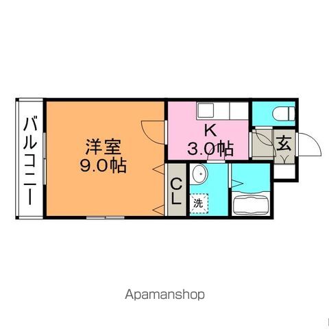 サンフィールドⅡ 302 ｜ 福岡県久留米市野伏間１丁目8-30（賃貸アパート1K・3階・30.56㎡） その2