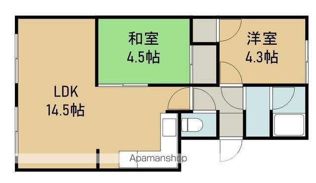 マンション柏木の間取り写真