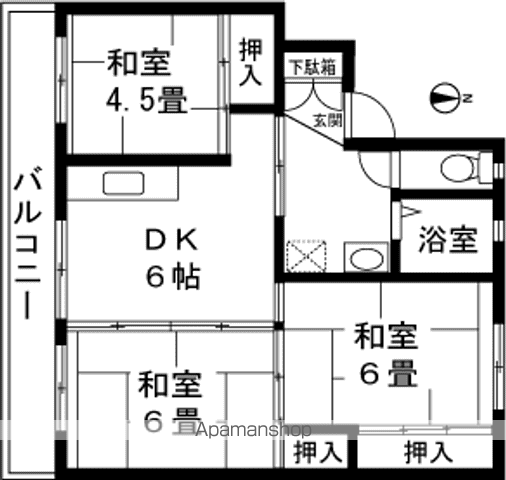 ビレッジハウス小千谷2号棟の間取り写真