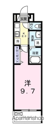 ラ・ステラ[1K/28.87m2]の間取図