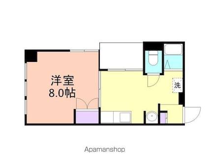 ヤマイチＰＬＡＺＡ吹上[1K/28.5m2]の間取図