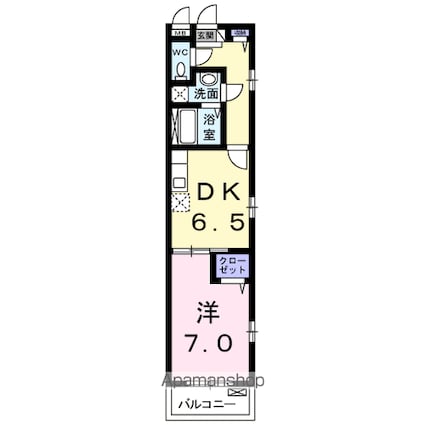 プレゼント　ミューズ[1DK/35.66m2]の間取図