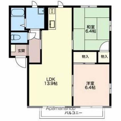 フレグランスさかいＡ[3DK/58.6m2]の間取図