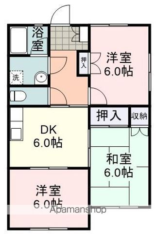 パーシモン上原の間取り写真