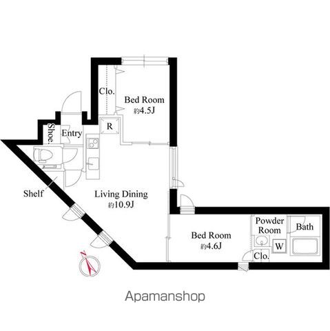 アスティーレ市ヶ谷の間取り