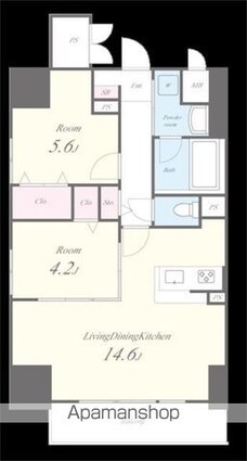 Ｅｖｅｒｇａｒｄｅｎ[2LDK/50.79m2]の間取図