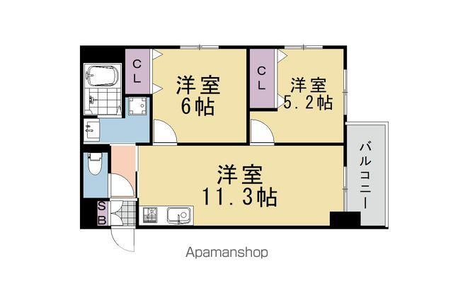 間之町御池レジデンスの間取り写真