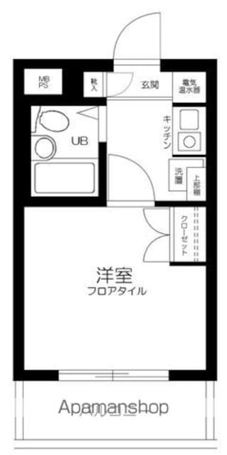 ソアール永福町[1K/16.5m2]の間取図