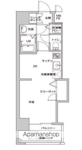 アクアシティ日赤通IIの間取り写真