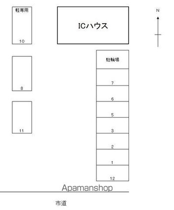 ＩＣ　ｈｏｕｓｅ[2LDK/51.03m2]の配置図